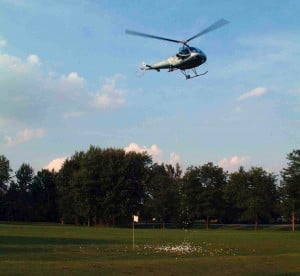 helicopter golf ball drop