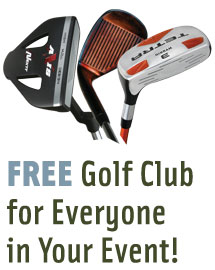 Free Golf Club coupon For Everyone In Your Event from TeePrize.com