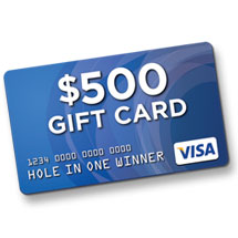 Hole In One Insurance Auxiliary Prize Sign
