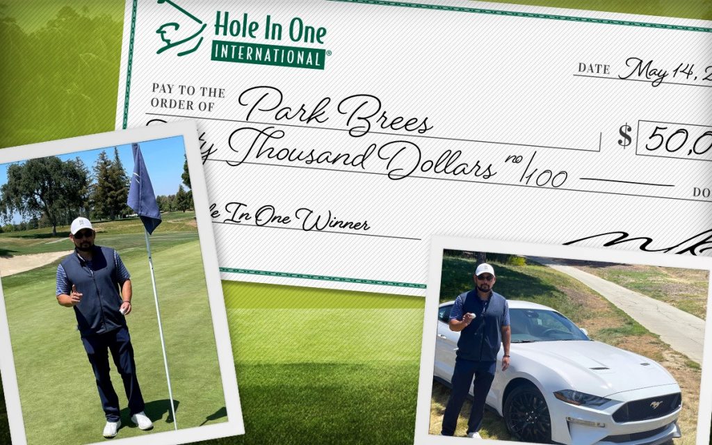 hole in one winner park brees